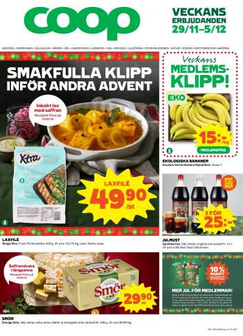 Coop reklamblad - 29/11 2021 - 5/12 2021.