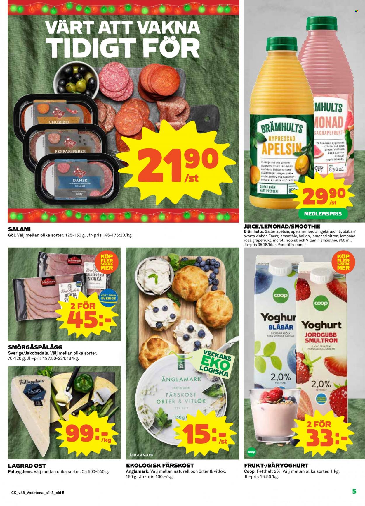 Coop reklamblad - 29/11 2021 - 5/12 2021. Sida 5