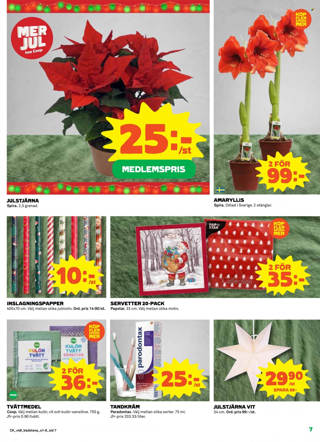 Coop reklamblad - 29/11 2021 - 5/12 2021. Sida 7
