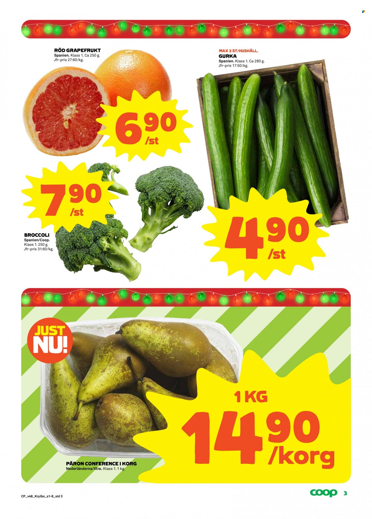 Coop reklamblad - 29/11 2021 - 5/12 2021. Sida 3