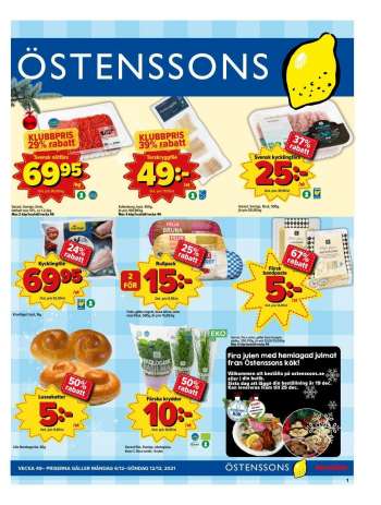 Östenssons reklamblad - 6/12 2021 - 12/12 2021.