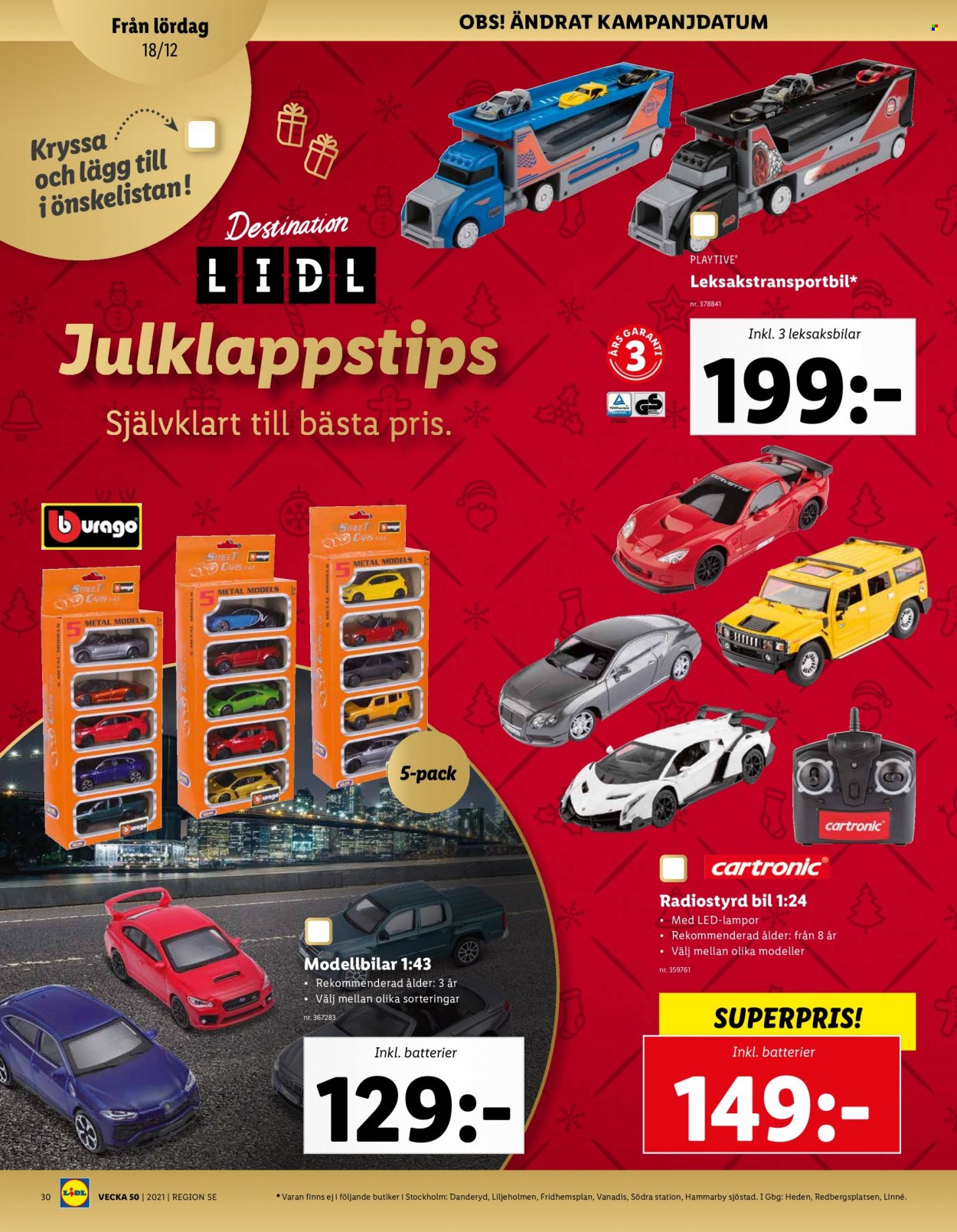 Lidl reklamblad - 13/12 2021 - 19/12 2021. Sida 30