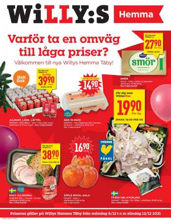 Willys reklamblad - 6/12 2021 - 12/12 2021.