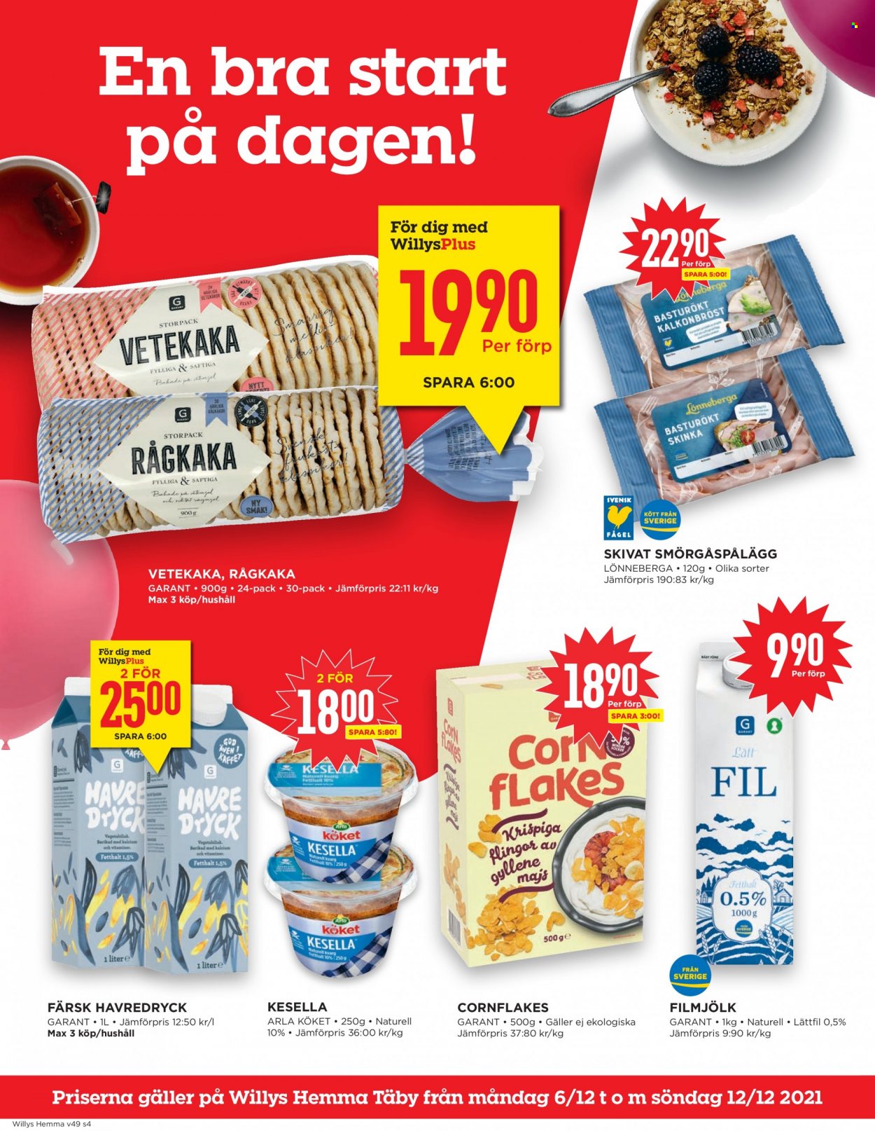 Willys reklamblad - 6/12 2021 - 12/12 2021. Sida 4