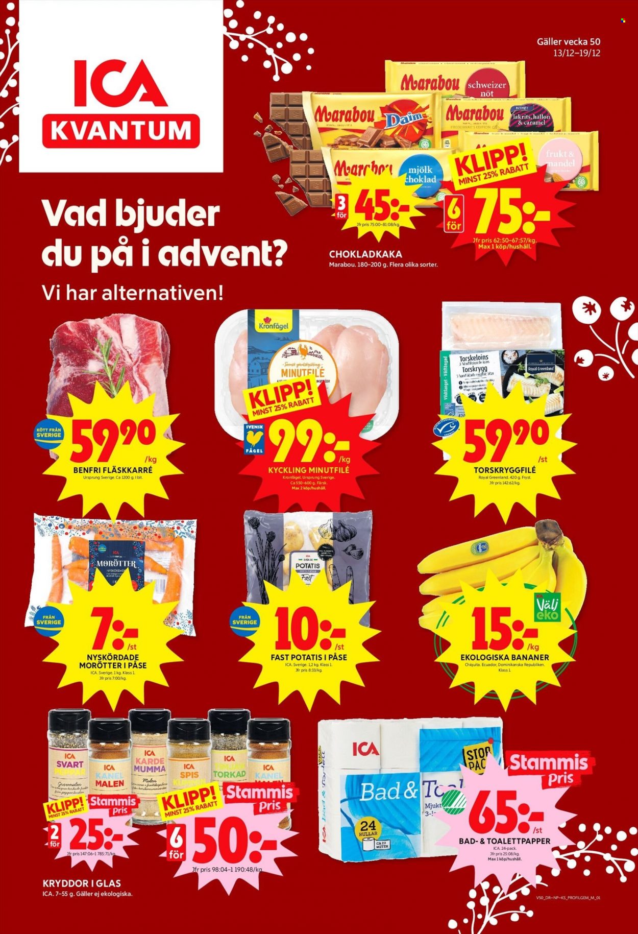 ICA reklamblad - 13/12 2021 - 19/12 2021. Sida 1