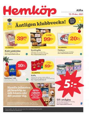 Hemköp reklamblad - 13/12 2021 - 19/12 2021.