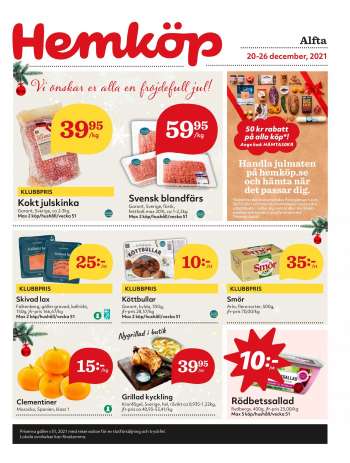 Hemköp reklamblad - 20/12 2021 - 26/12 2021.