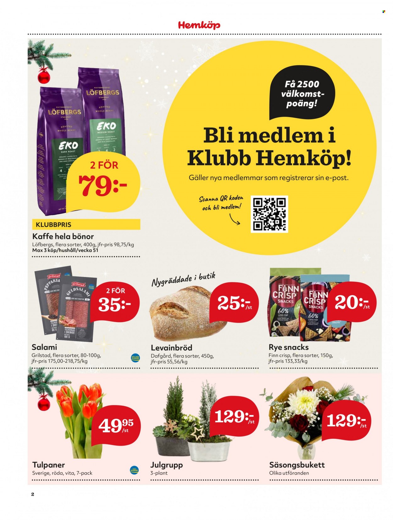 Hemköp reklamblad - 20/12 2021 - 26/12 2021. Sida 2