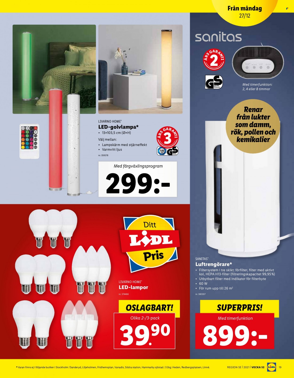 Lidl reklamblad - 27/12 2021 - 2/1 2022. Sida 19