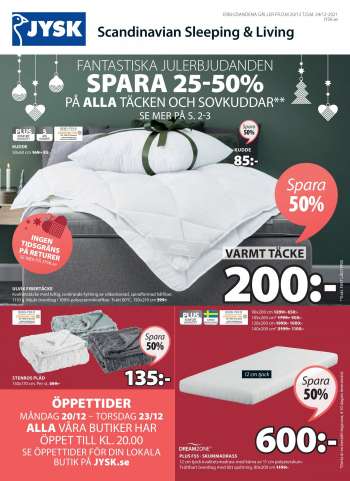 JYSK reklamblad - 20/12 2021 - 24/12 2021.