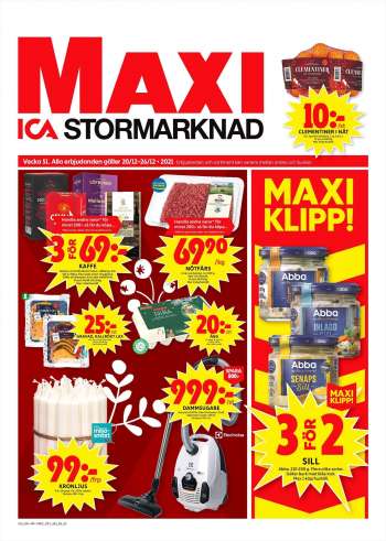 ICA reklamblad - 20/12 2021 - 26/12 2021.