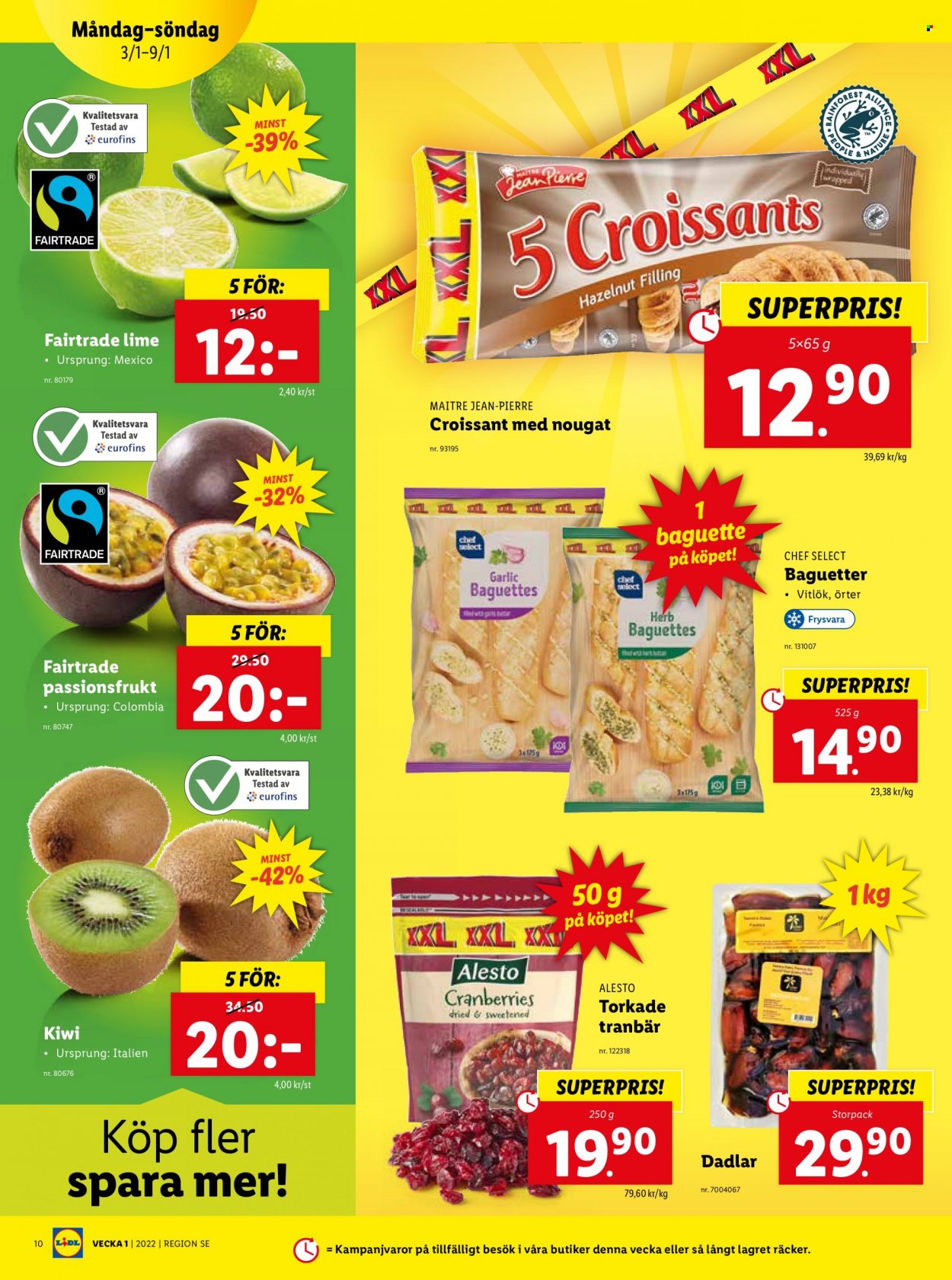Lidl reklamblad - 3/1 2022 - 9/1 2022. Sida 10