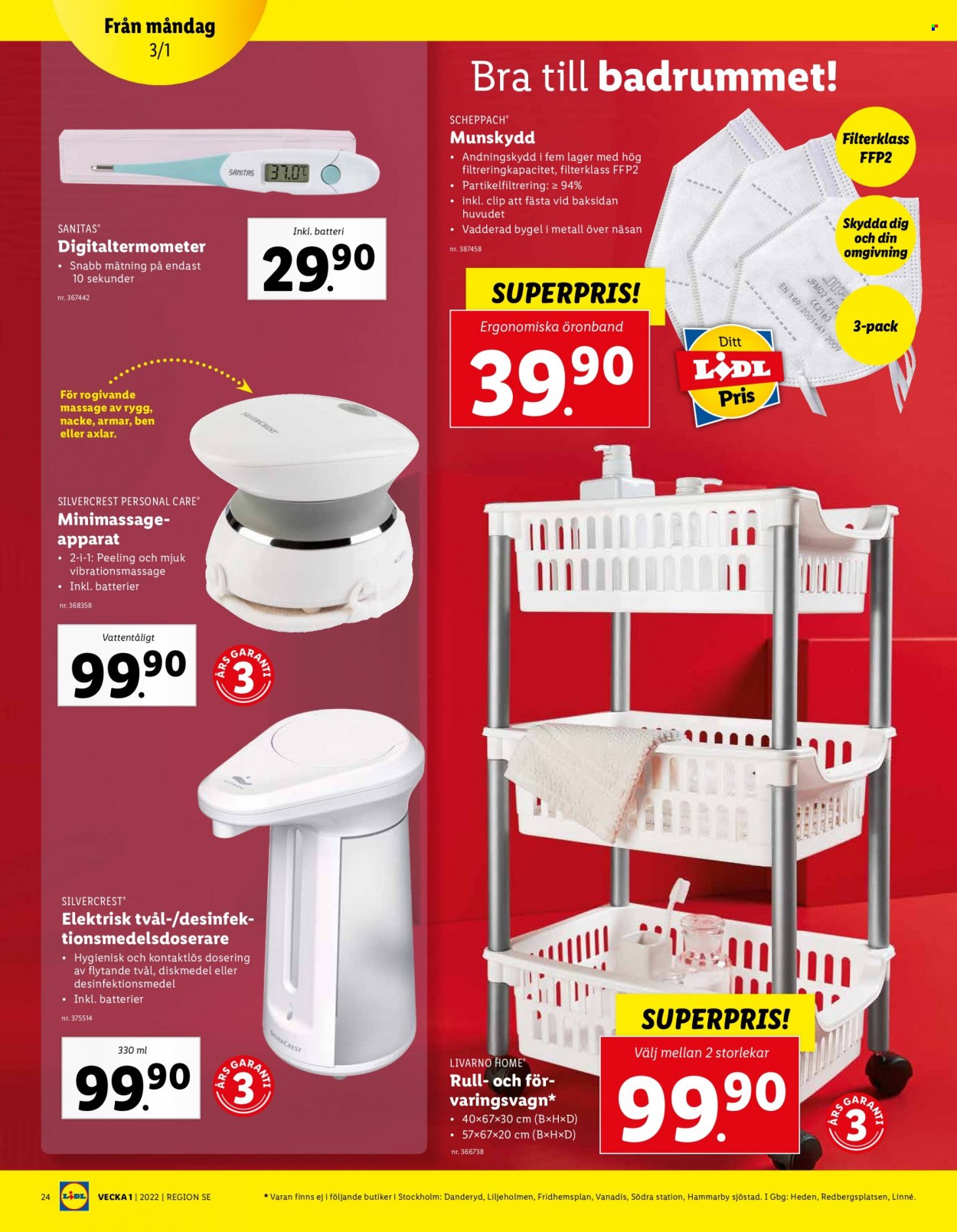 Lidl reklamblad - 3/1 2022 - 9/1 2022. Sida 24