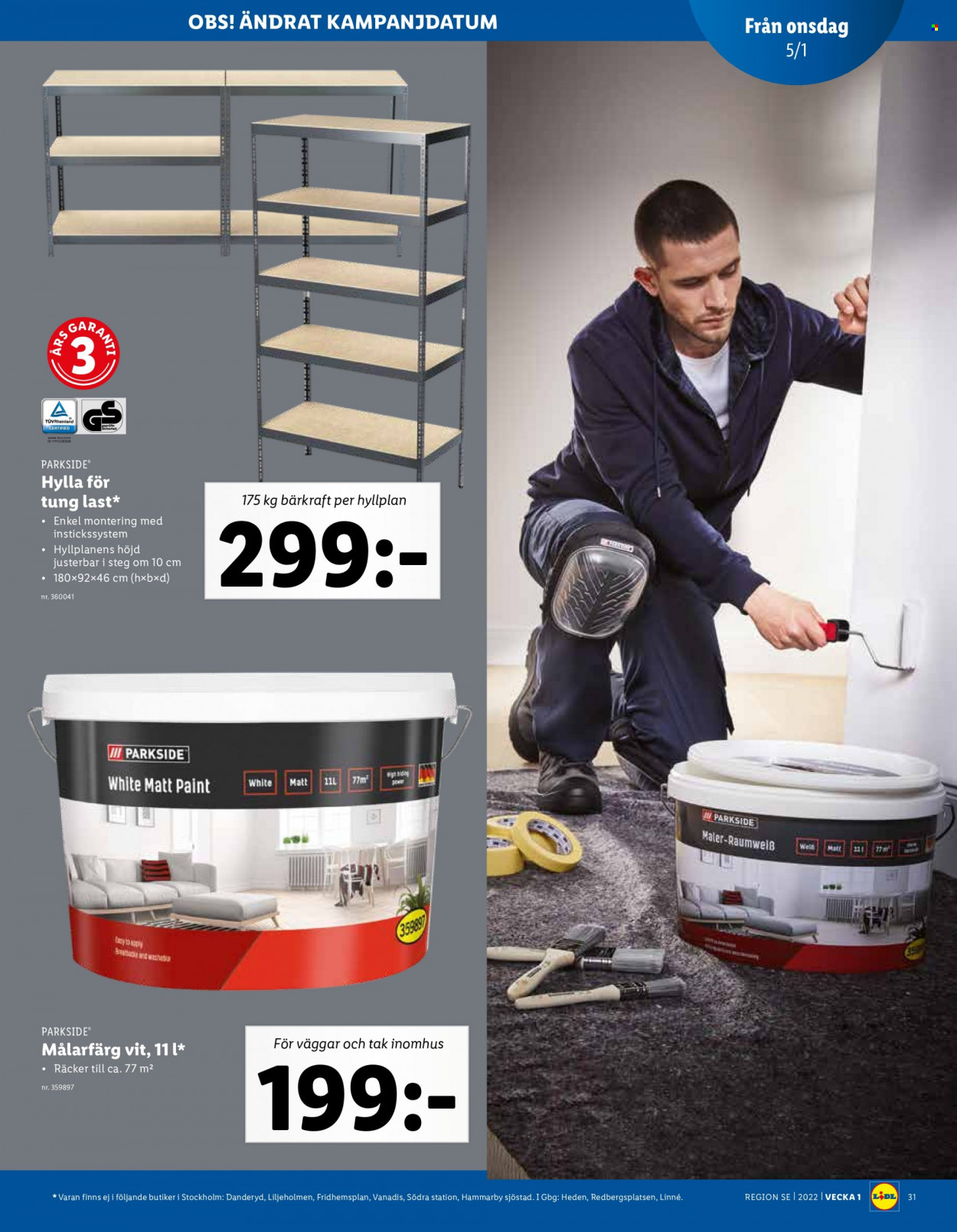 Lidl reklamblad - 3/1 2022 - 9/1 2022. Sida 31