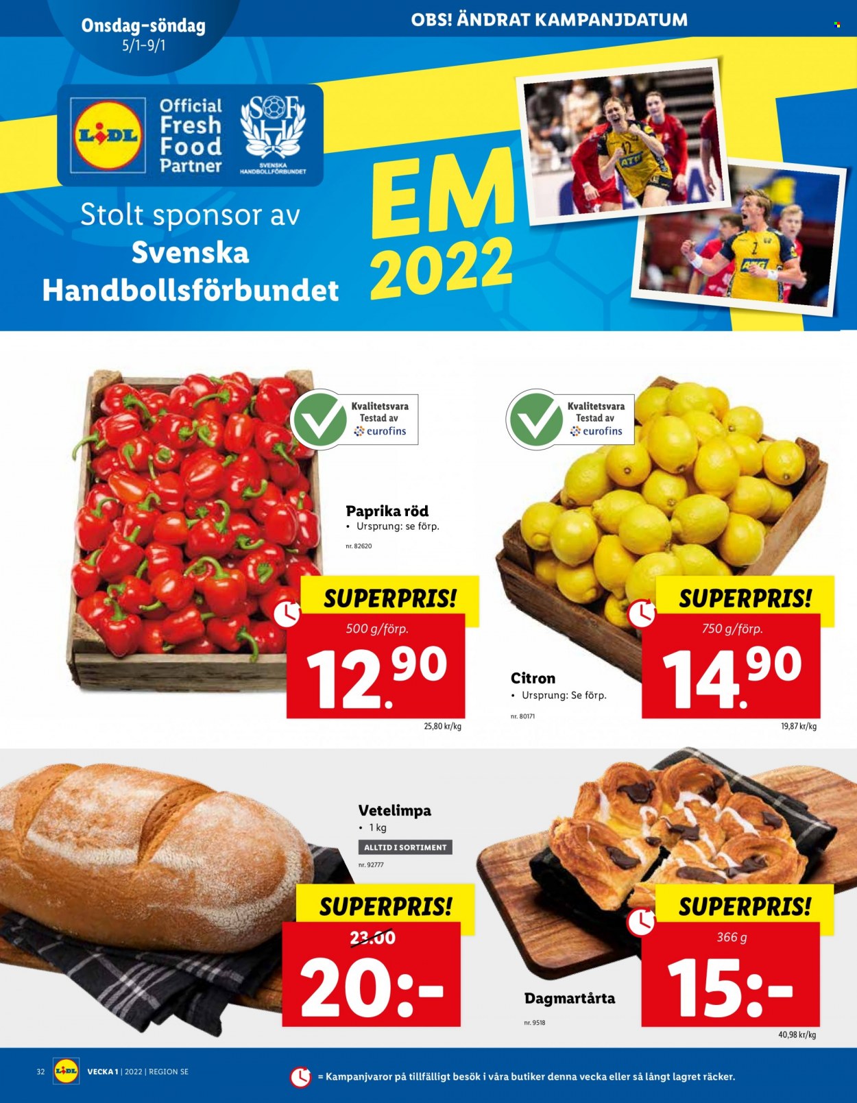 Lidl reklamblad - 3/1 2022 - 9/1 2022. Sida 32