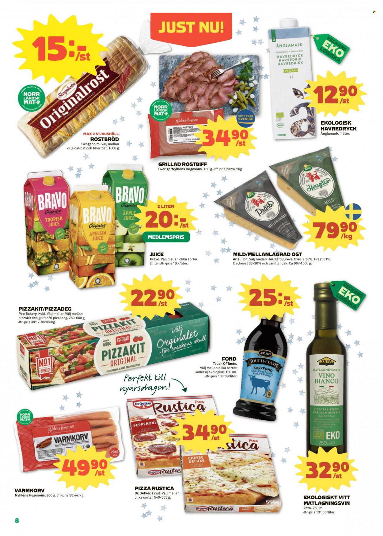 Coop reklamblad - 27/12 2021 - 2/1 2022. Sida 8