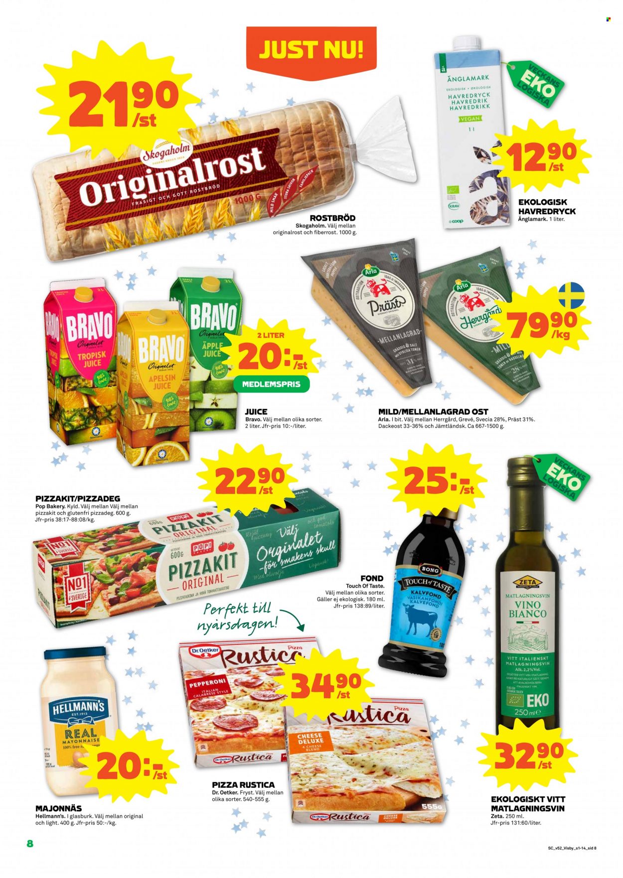 Coop reklamblad - 27/12 2021 - 2/1 2022. Sida 8