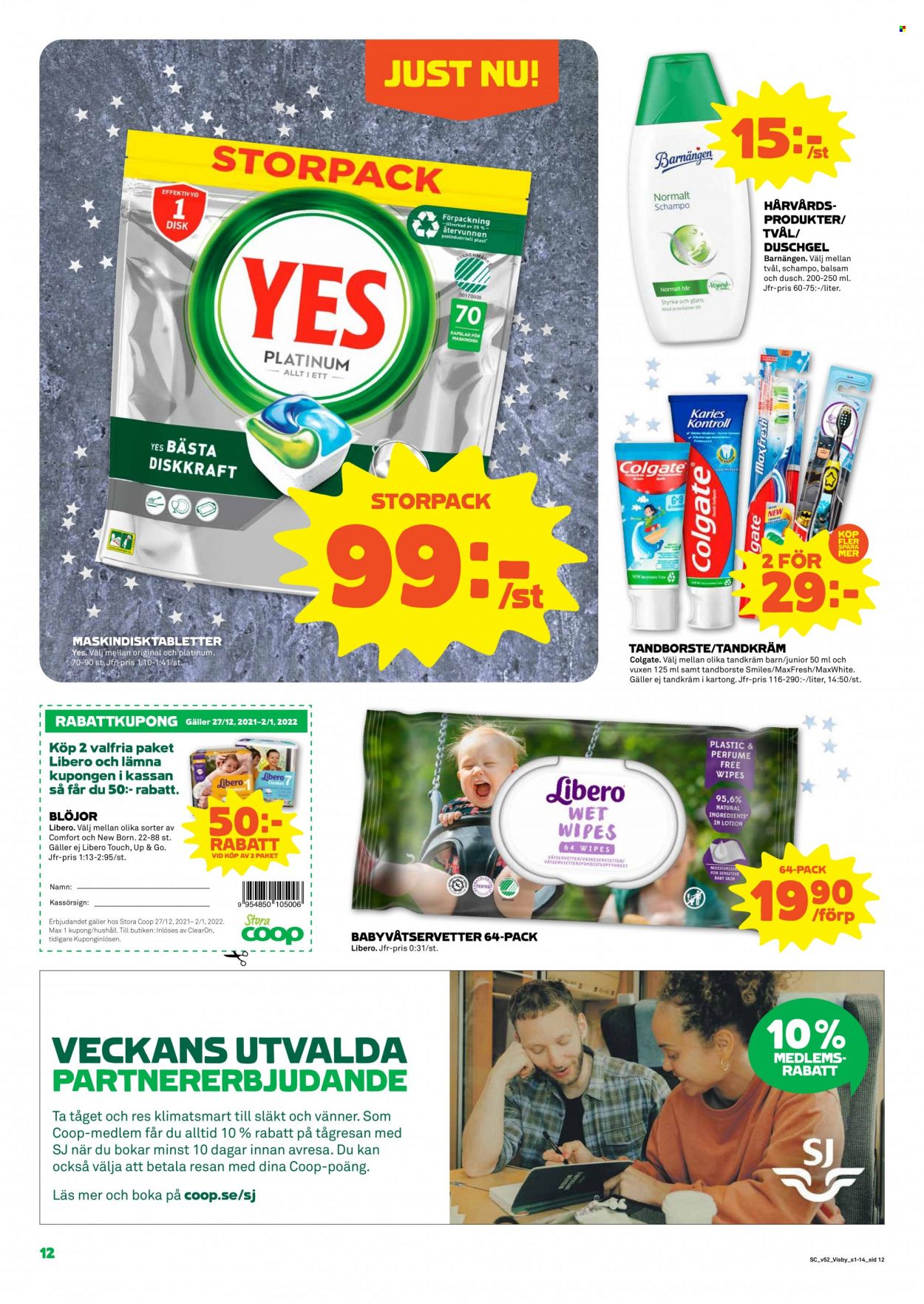 Coop reklamblad - 27/12 2021 - 2/1 2022. Sida 12