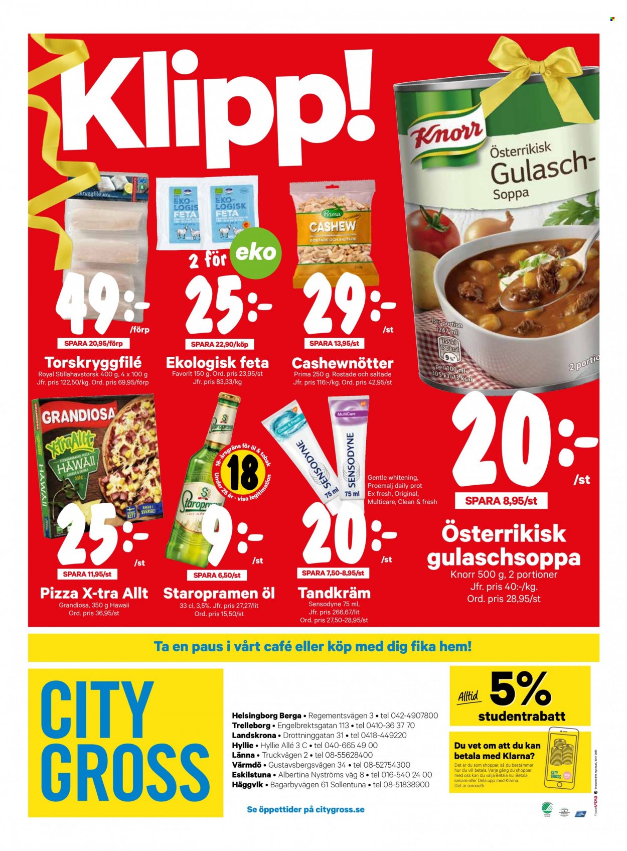 City Gross reklamblad - 27/12 2021 - 2/1 2022. Sida 16