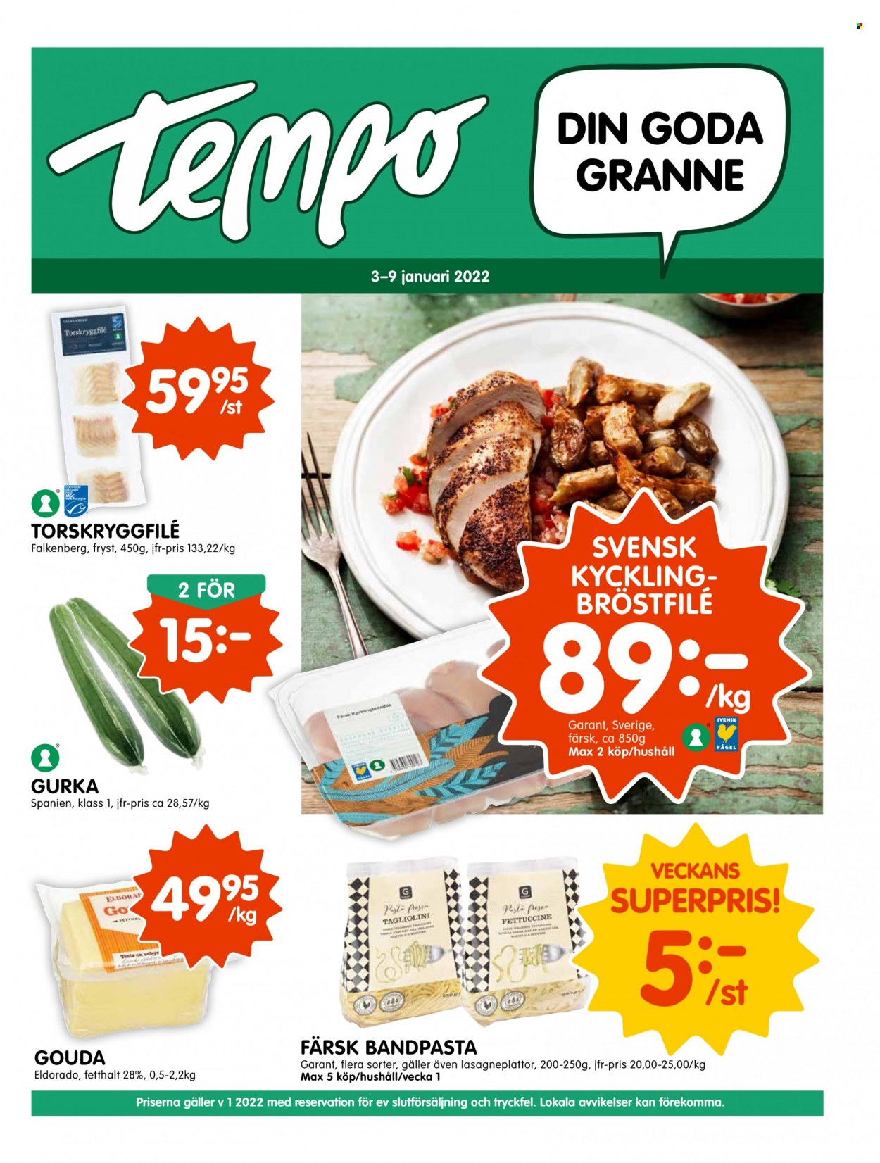 Tempo reklamblad - 3/1 2022 - 9/1 2022. Sida 1