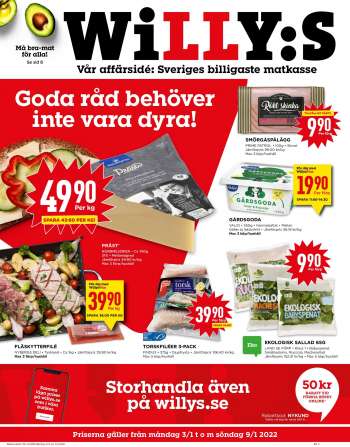 Willys reklamblad - 3/1 2022 - 9/1 2022.