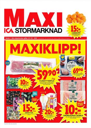 ICA reklamblad - 3/1 2022 - 9/1 2022.