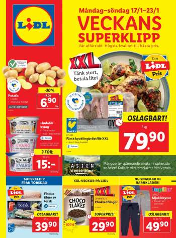 Lidl reklamblad - 17/1 2022 - 23/1 2022.