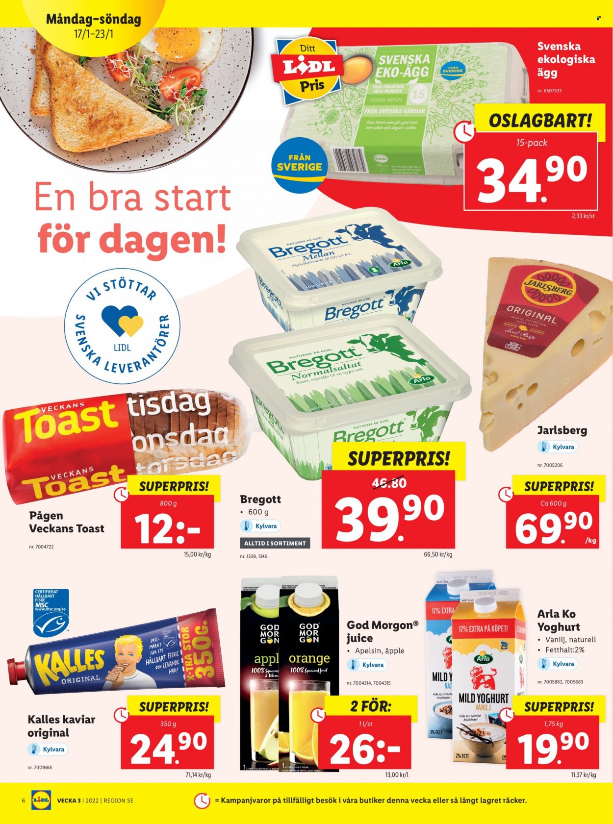 Lidl reklamblad - 17/1 2022 - 23/1 2022. Sida 6