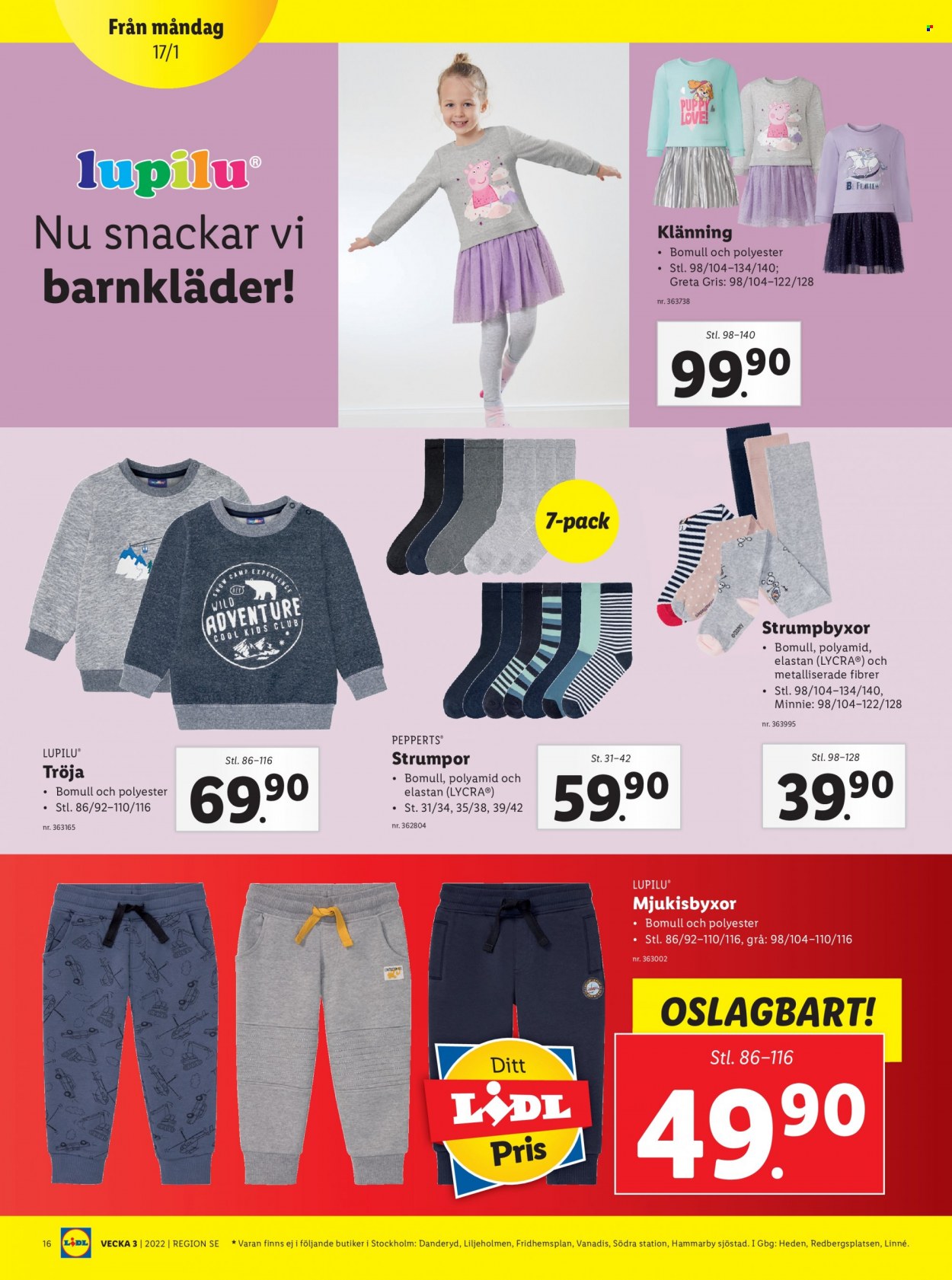 Lidl reklamblad - 17/1 2022 - 23/1 2022. Sida 16
