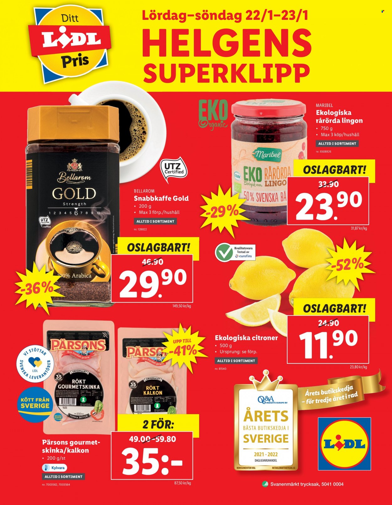 Lidl reklamblad - 17/1 2022 - 23/1 2022. Sida 36