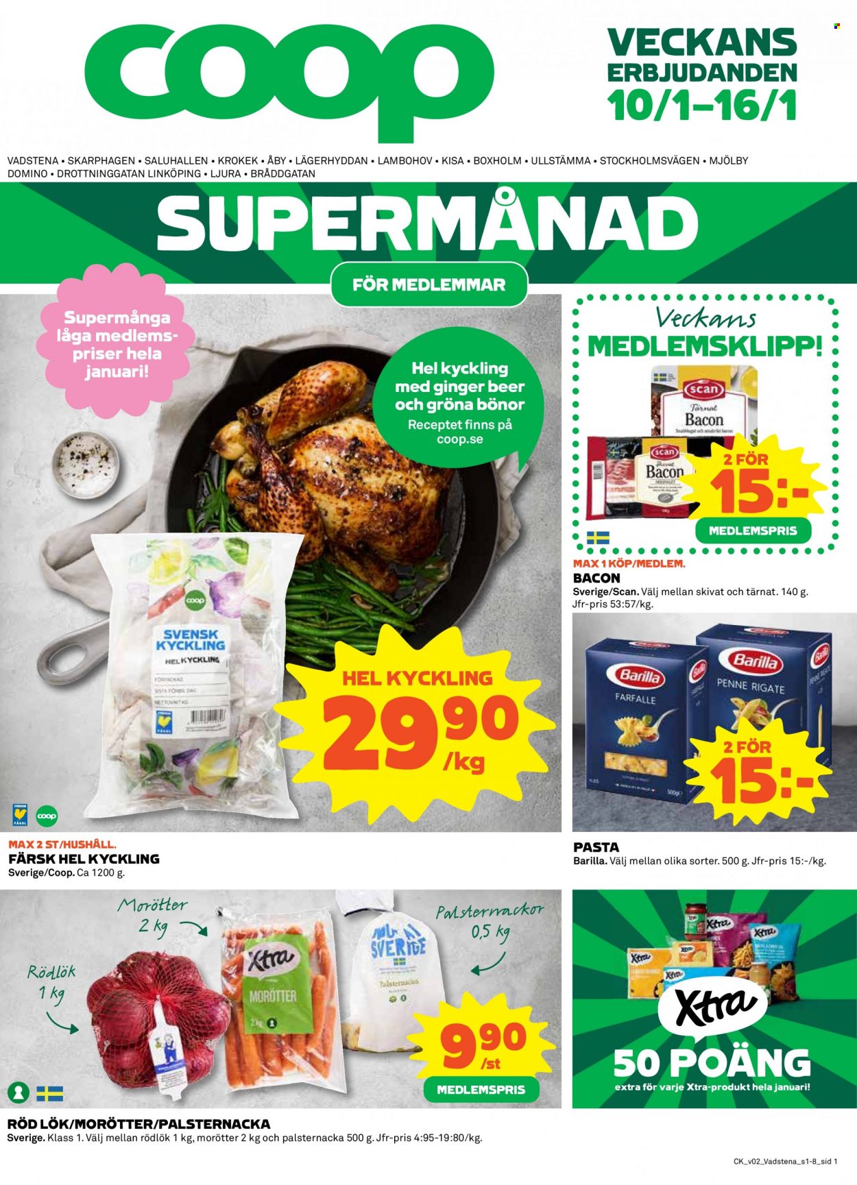 Coop reklamblad - 10/1 2022 - 16/1 2022. Sida 1
