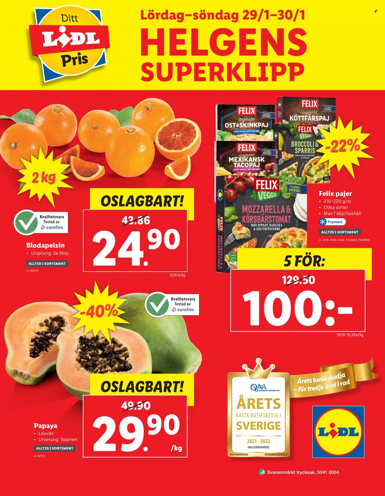 Lidl reklamblad - 24/1 2022 - 30/1 2022. Sida 36