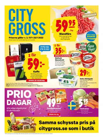 City Gross reklamblad - 17/1 2022 - 23/1 2022.