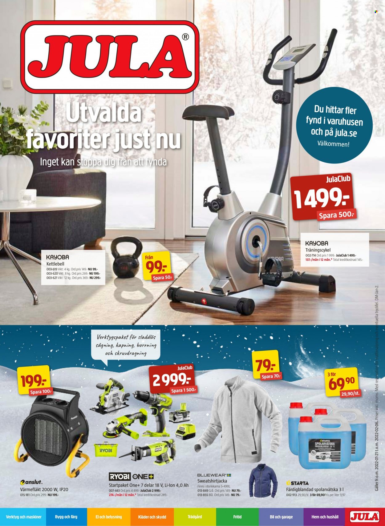 Jula reklamblad - 21/1 2022 - 6/2 2022. Sida 1