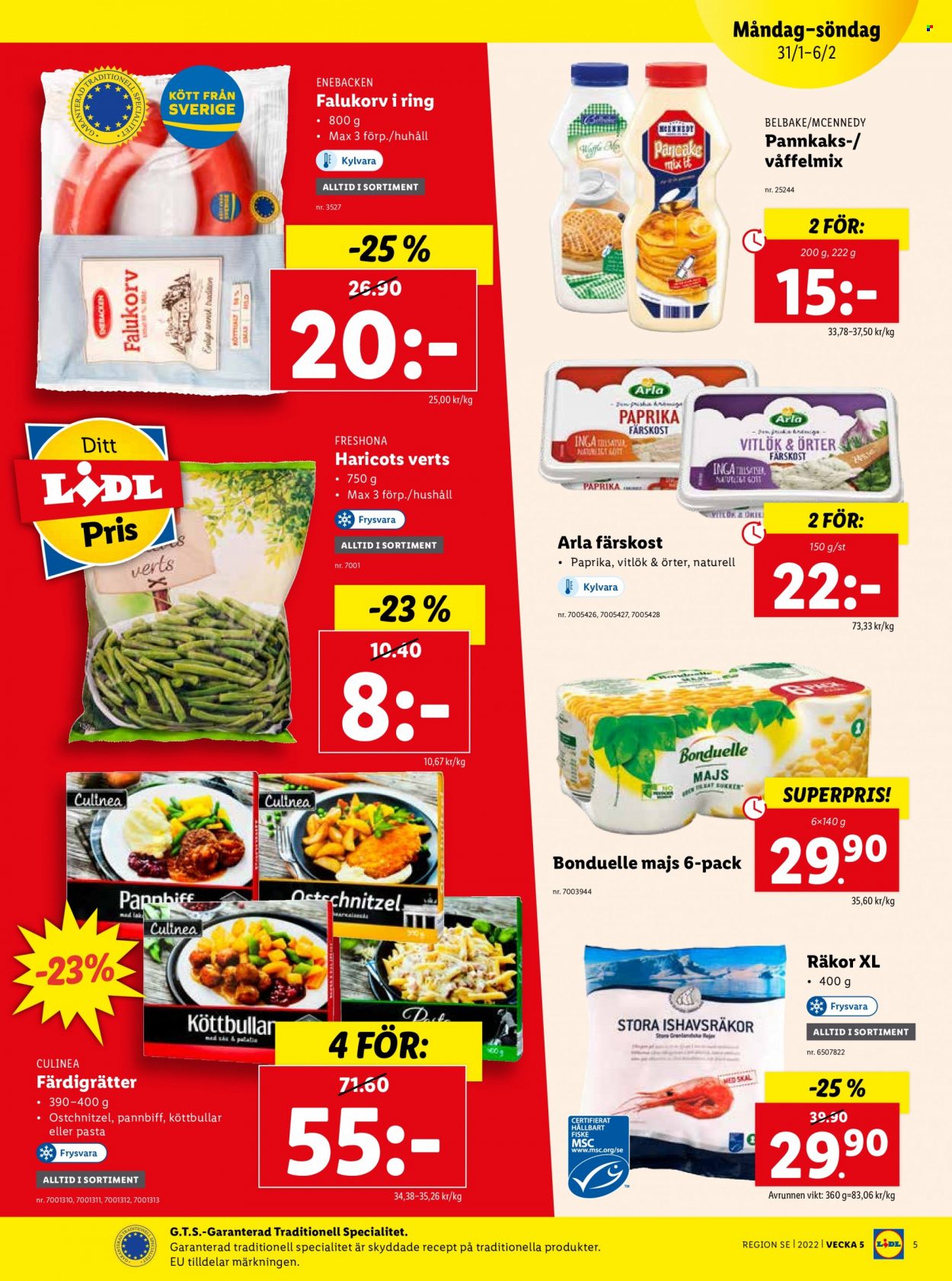 Lidl reklamblad - 31/1 2022 - 6/2 2022. Sida 5