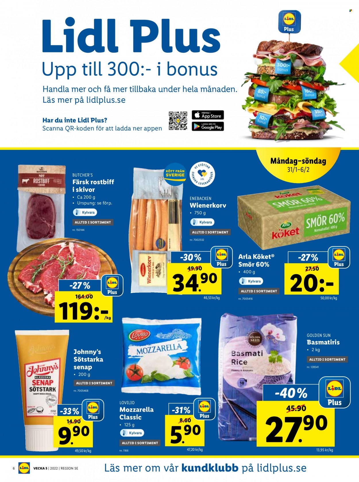 Lidl reklamblad - 31/1 2022 - 6/2 2022. Sida 6