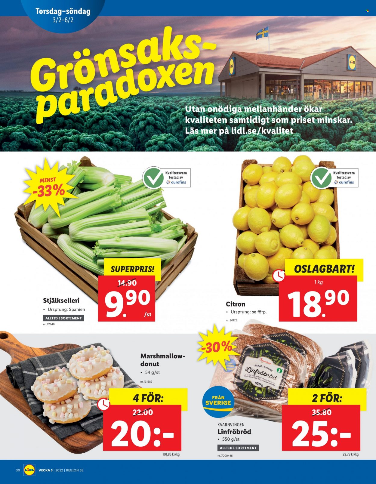 Lidl reklamblad - 31/1 2022 - 6/2 2022. Sida 30