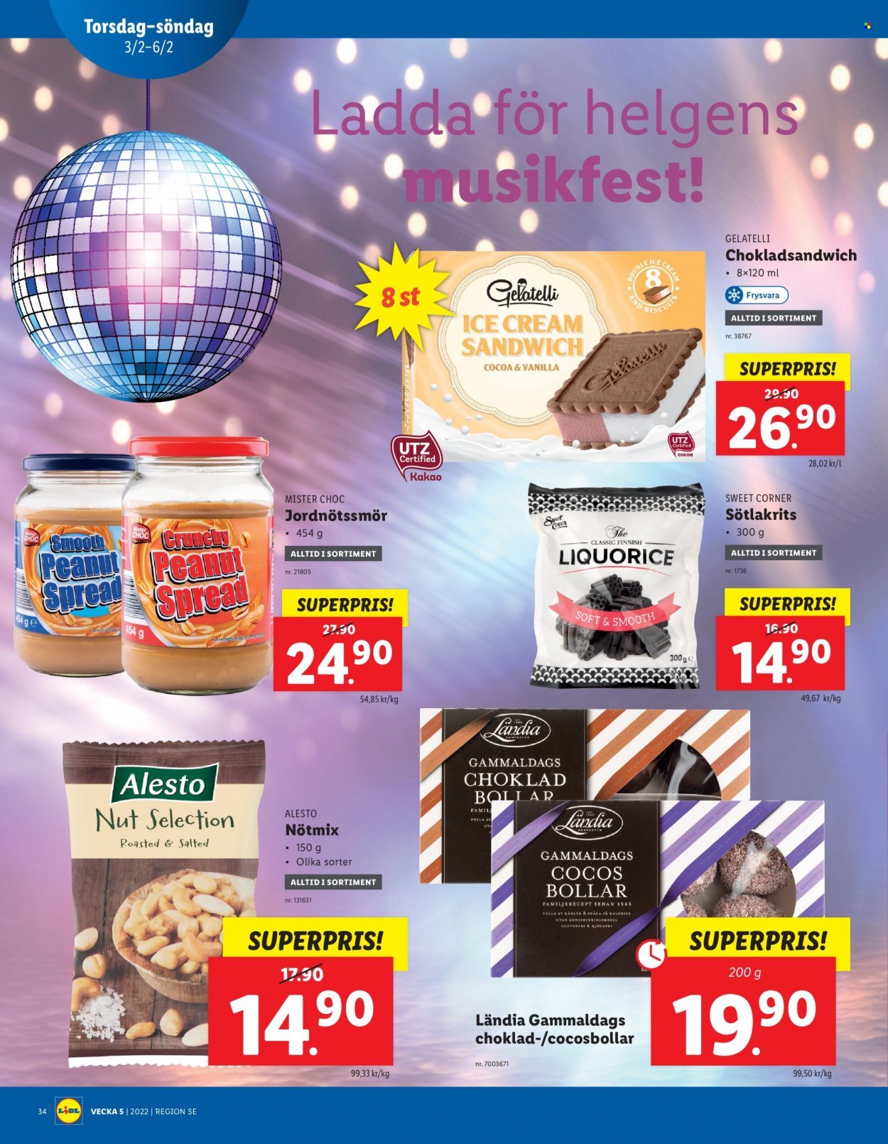 Lidl reklamblad - 31/1 2022 - 6/2 2022. Sida 34