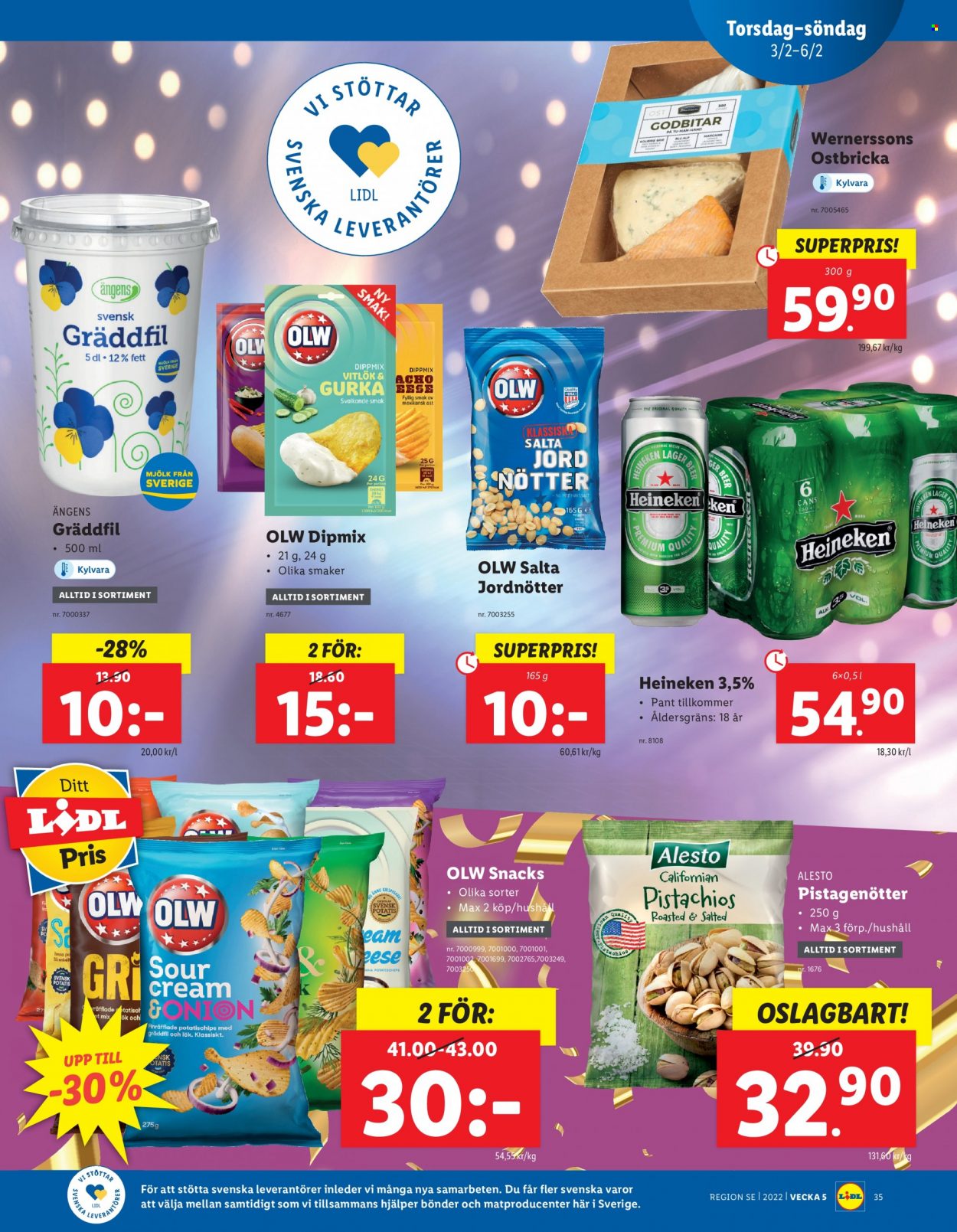 Lidl reklamblad - 31/1 2022 - 6/2 2022. Sida 35