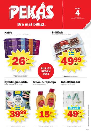 Pekås reklamblad - 24/1 2022 - 30/1 2022.
