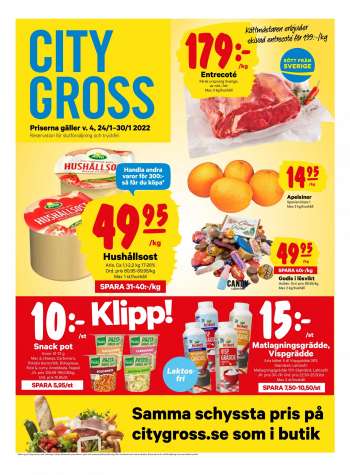City Gross reklamblad - 24/1 2022 - 30/1 2022.