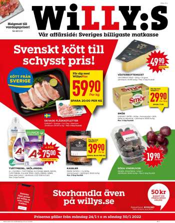 Willys reklamblad - 24/1 2022 - 30/1 2022.