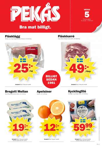 Pekås reklamblad - 31/1 2022 - 6/2 2022.