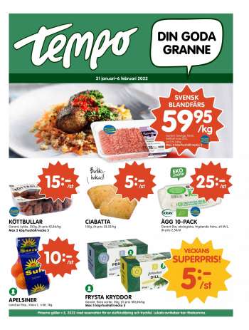 Tempo reklamblad - 31/1 2022 - 6/2 2022.