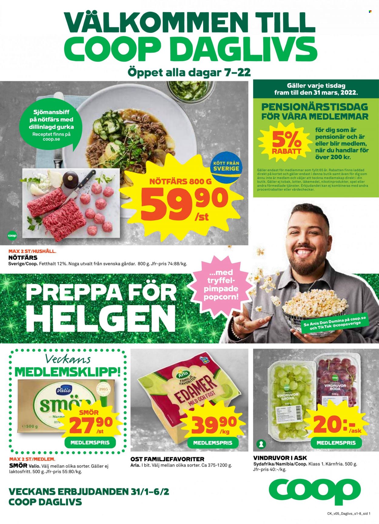 Coop reklamblad - 30/1 2022 - 30/1 2022. Sida 1
