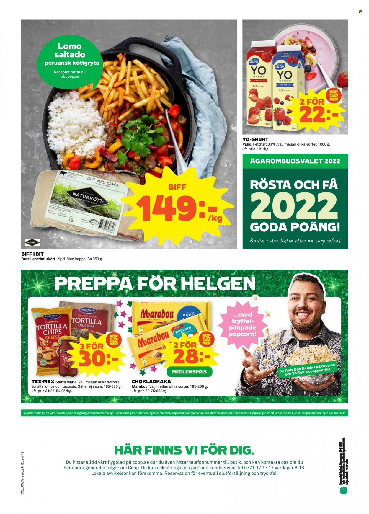 Coop reklamblad - 31/1 2022 - 6/2 2022. Sida 12