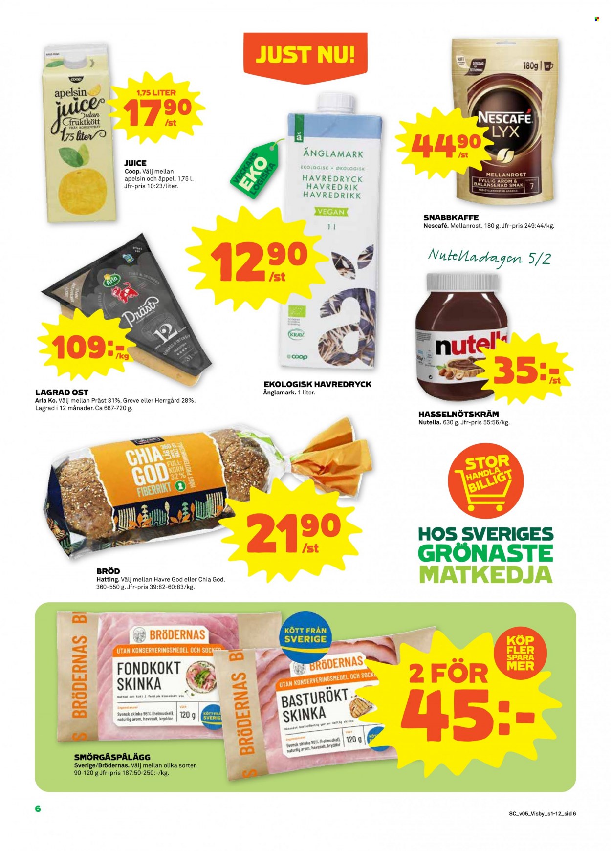 Coop reklamblad - 31/1 2022 - 6/2 2022. Sida 6
