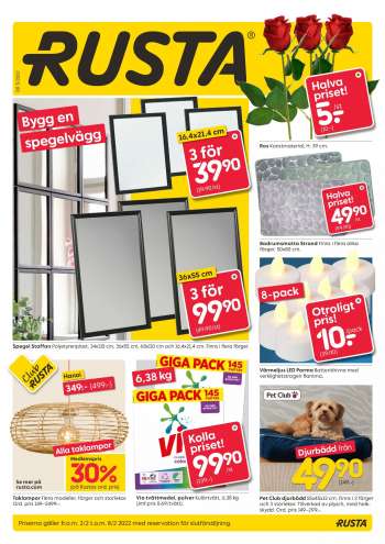 Rusta reklamblad - 2/2 2022 - 8/2 2022.
