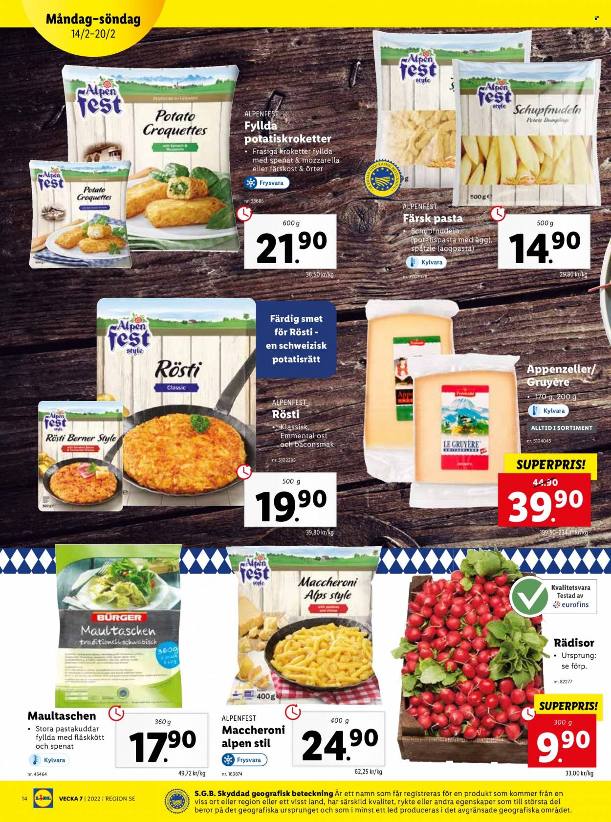 Lidl reklamblad - 14/2 2022 - 20/2 2022. Sida 14
