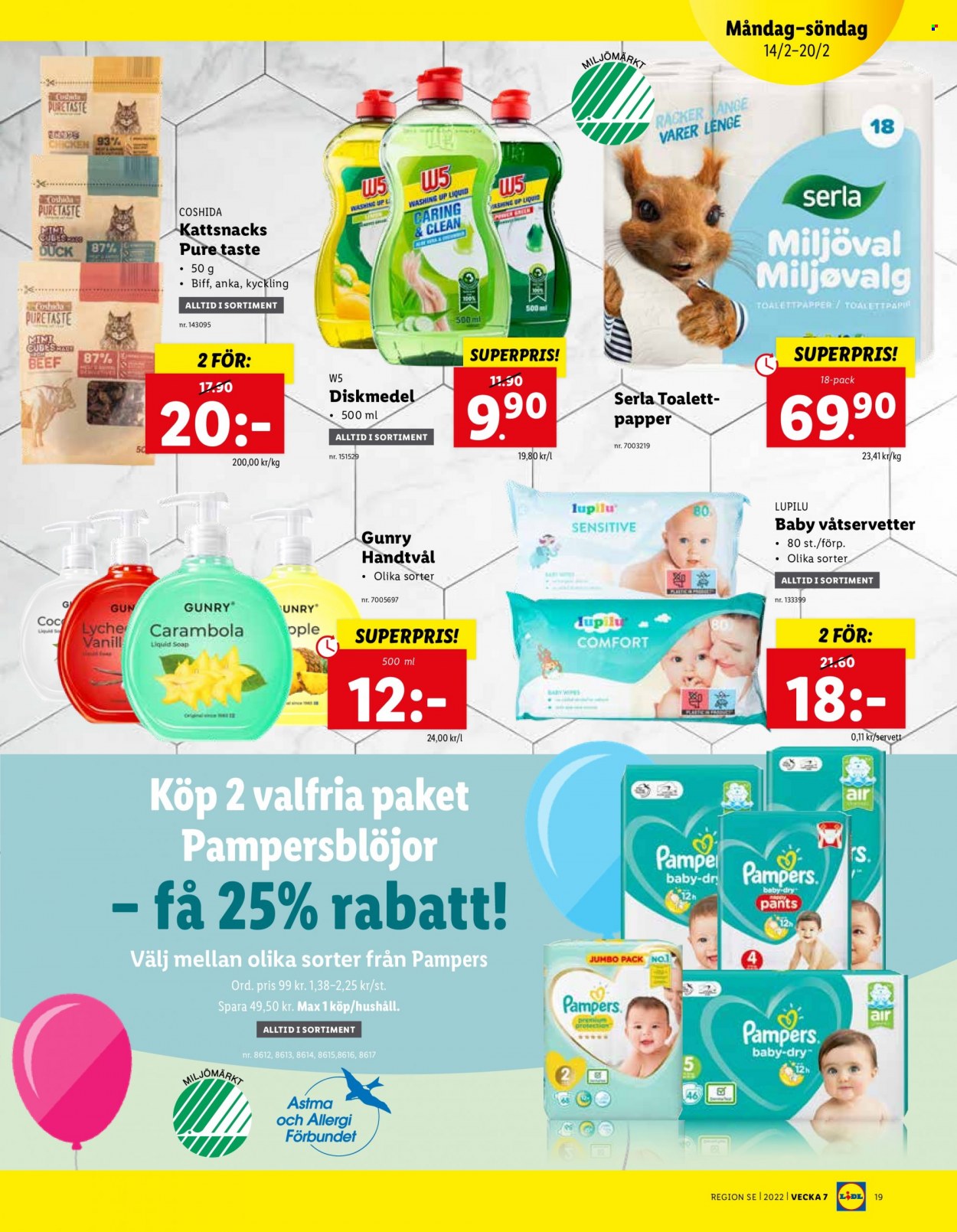 Lidl reklamblad - 14/2 2022 - 20/2 2022. Sida 19